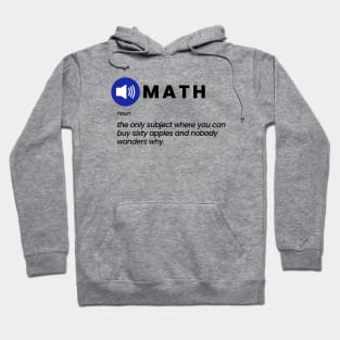 Math: The Apples Joke Hoodie